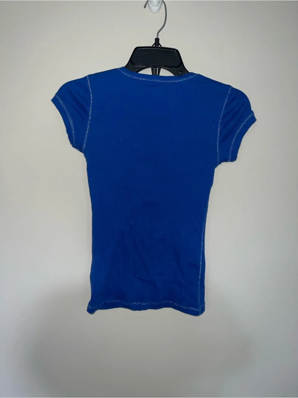 Royal blue ribbed tshirt Justice 14
